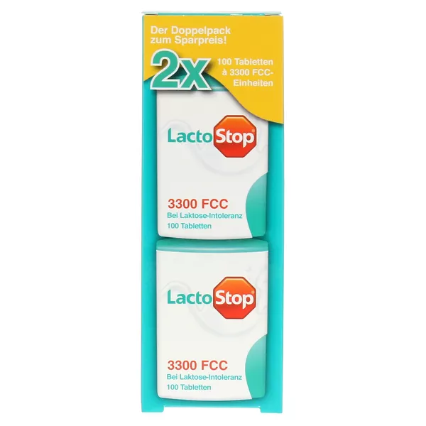 Lactostop 3.300 FCC Tabletten Klickspender, 2 x 100 St.