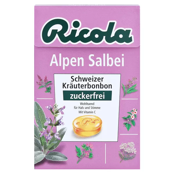 Ricola Alpen Salbei ohne Zucker Box 50 g