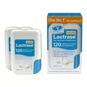 Produktabbildung: Lactrase 6.000 FCC Tabletten im Klickspender 2X120 St