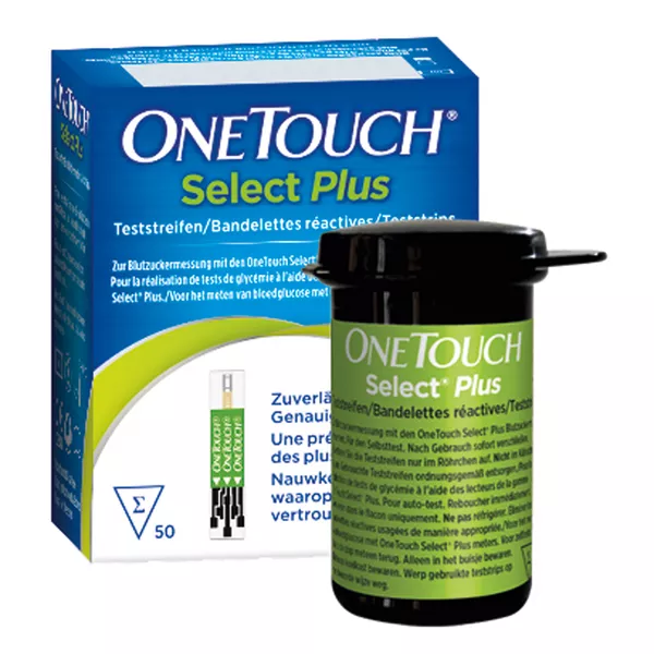OneTouch Select Plus Blutzuckerteststreifen 50 Stück, 50 St.