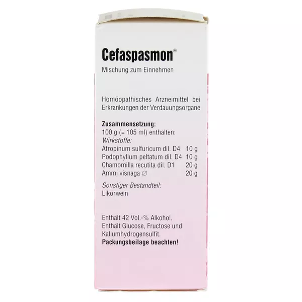 Cefaspasmon Tropfen zum Einnehmen 100 ml