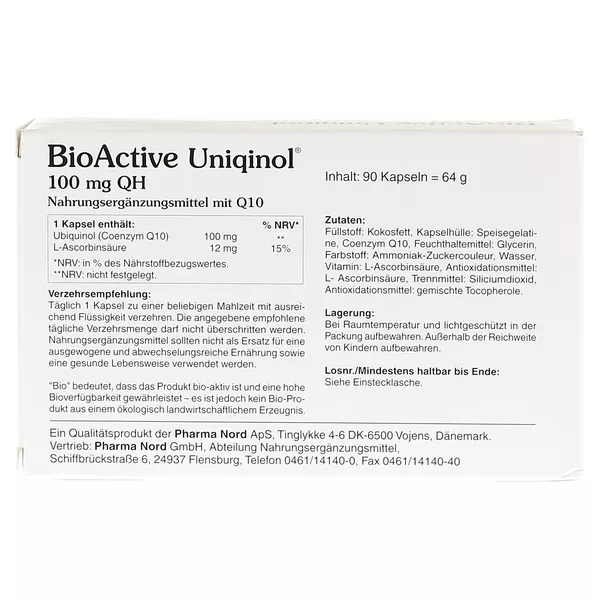 BIO Active Uniqinol 100 mg QH Pharma Nor 90 St
