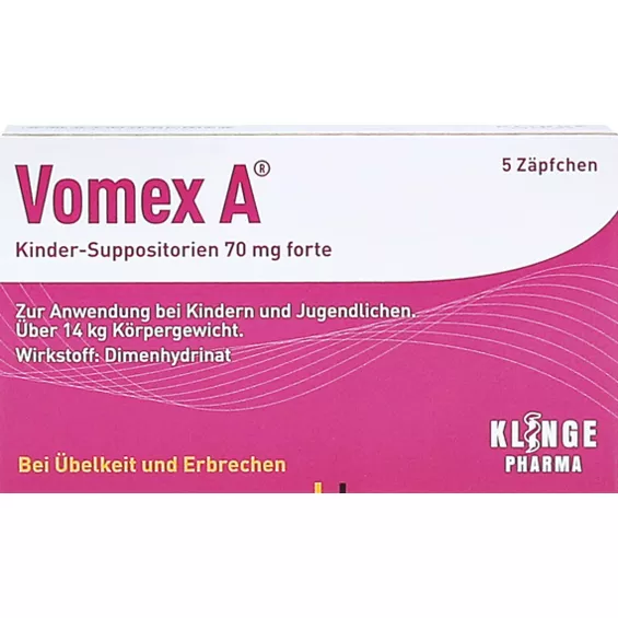 Vomex A® Kinder-Suppositorien 70 mg 5 St