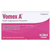 Vomex A® Kinder-Suppositorien 70 mg 5 St