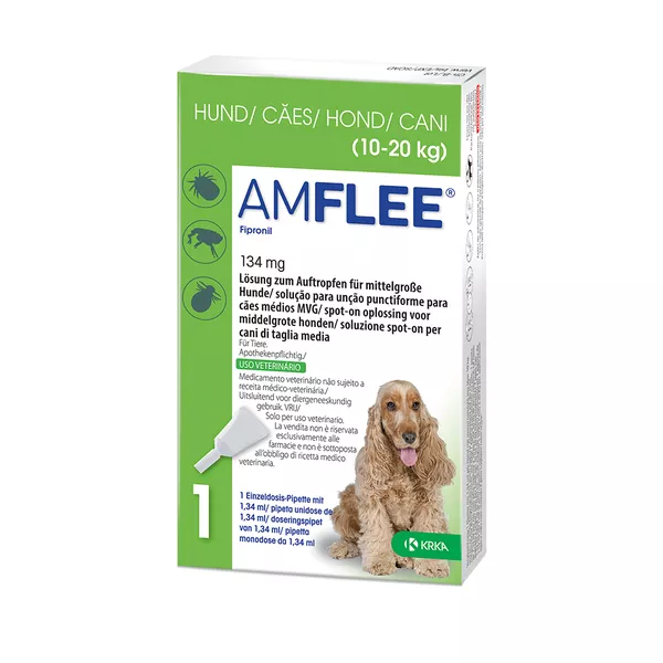Amflee 134 mg Spot-on Lsg.f.mittelgr.Hunde 10-20kg 3 St 3 St