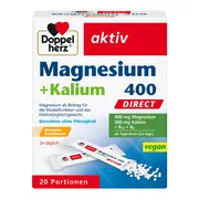 Doppelherz aktiv Magnesium + Kalium 400 Direct 20 St
