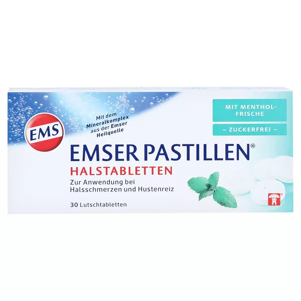 EMS Pastillen Mentholfrische zuckerfrei, 30 St.