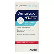 Ambroxol Aristo Hustensaft 30 mg 100 ml