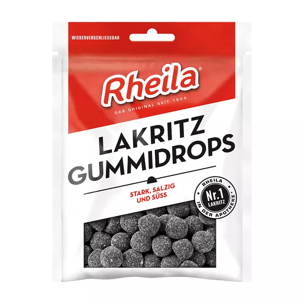 Rheila Lakritz Gummidrops mit Zucker 90 g