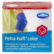 PEHA-HAFT Color Fixierbinde latexfrei 4 cm x 4m blau - 1 St 1 St