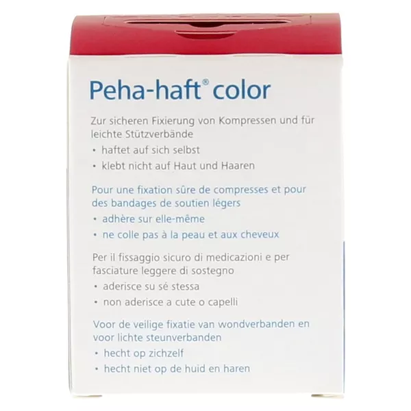 PEHA-HAFT Color Fixierbinde latexfrei 6cm x4m blau - 1 St 1 St