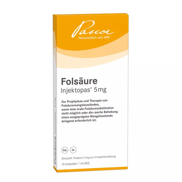 Folsäure Injektopas 5 mg 10 St