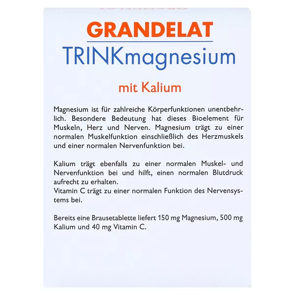 Grandelat Trinkmagnesium Brausetabletten 3X12 St