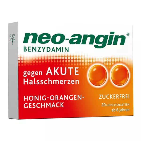 neo-angin Benzydamin Honig-Orangen-Geschmack 20 St