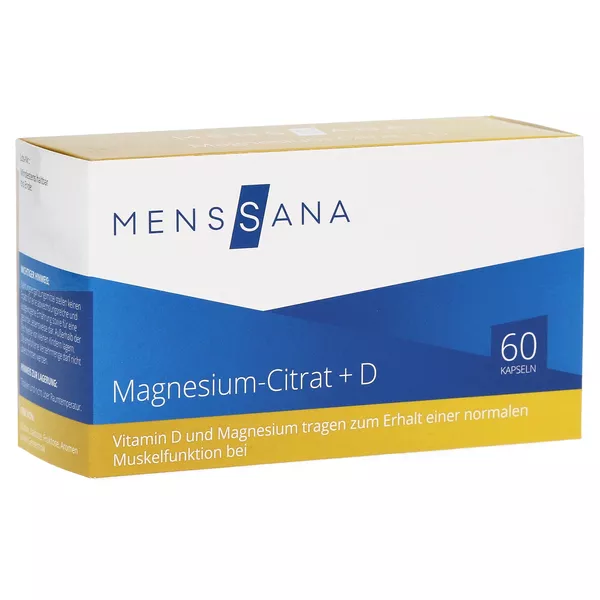 Magnesiumcitrat+d Menssana Kapseln 60 St