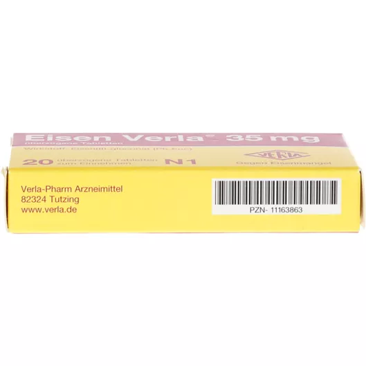 Eisen Verla 35 mg überzogene Tabletten 20 St