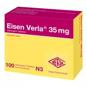 Produktabbildung: Eisen Verla 35 mg überzogene Tabletten