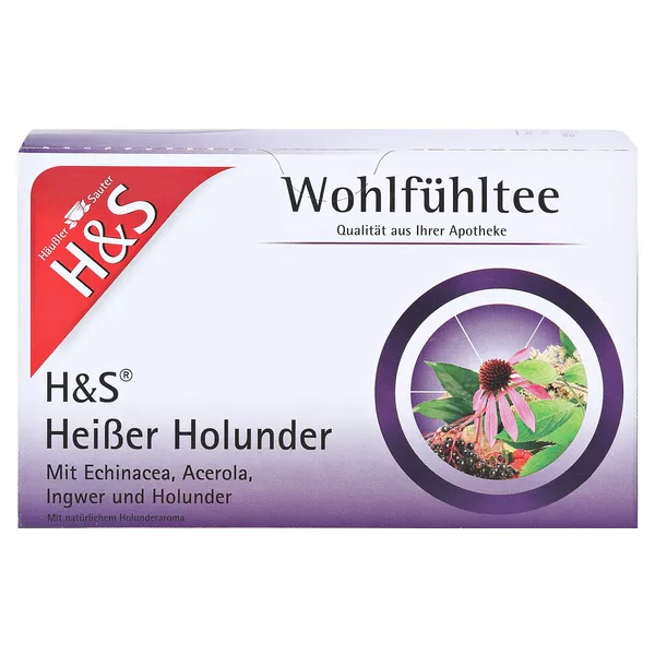 H&S Vitaltee Heißer Holunder 20X2,0 g