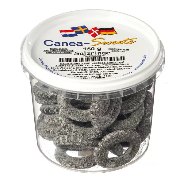 Salzringe Lakritz Canea Sweets, 150 g