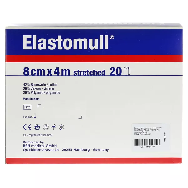 Elastomull 8 cmx4 m elast.Fixierb.2096 20 St