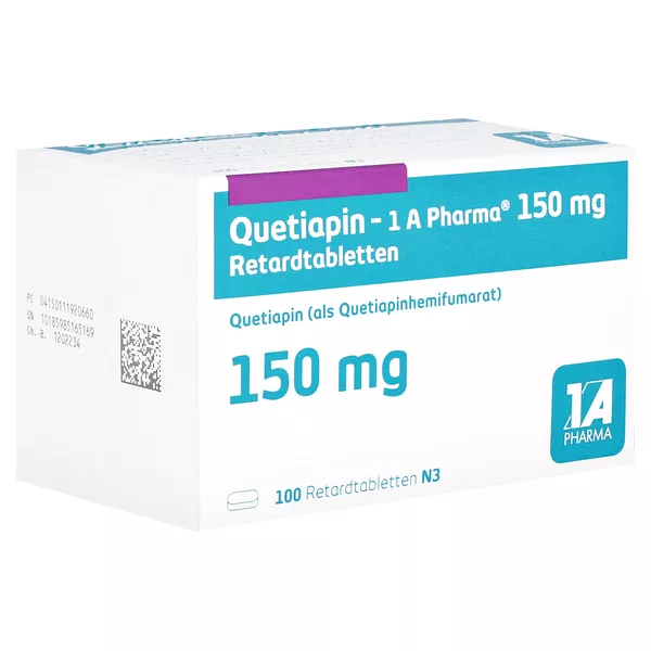 QUETIAPIN-1A Pharma 150 mg Retardtabletten 100 St