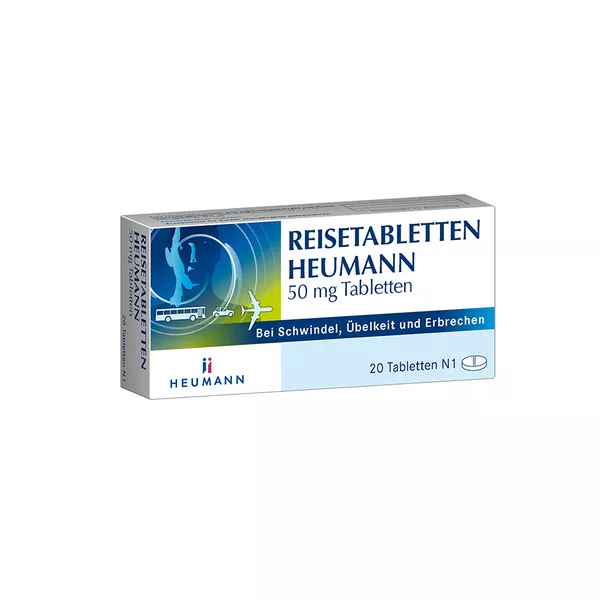 Reisetabletten Heumann 50 mg Tabletten 20 St