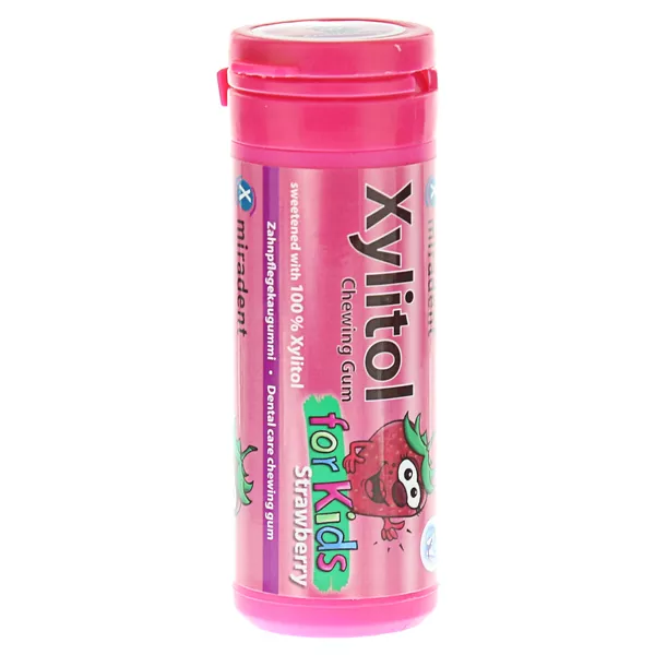 Xylitol Chewing Gum Kids, Erdbeere 30 g