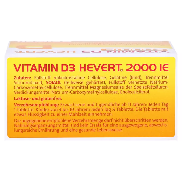Vitamin D3 Hevert 2.000 I.E. Tabletten 120 St