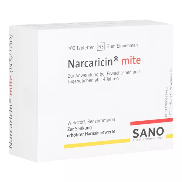 Narcaricin mite Tabletten 100 St