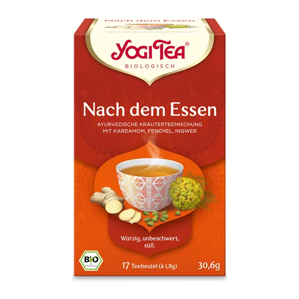 YOGI TEA, Nach dem Essen, Bio Kräutertee 17X1,8 g