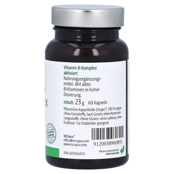 Nicapur Vitamin B Komplex aktiviert Kaps 60 St