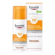 Produktabbildung: Eucerin Photoaging Control Face Sun CC Creme getönt LSF 50+ mittel
