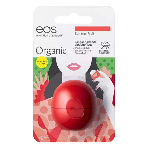 EOS Organic Lip Balm summer fruit Bliste 1 St