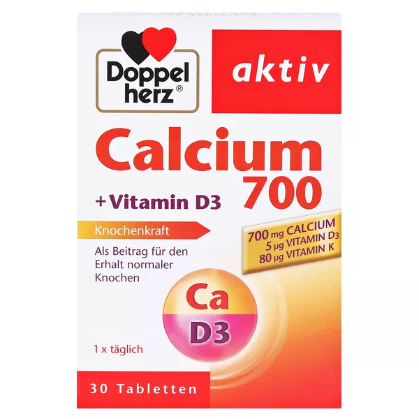 Doppelherz Calcium 700 + Vitamin D3 30 St
