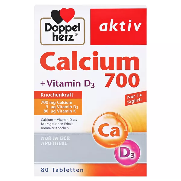Doppelherz aktiv Calcium 700 + Vitamin D3 80 St