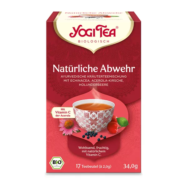 YOGI TEA, Natürliche Abwehr, Bio Kräutertee 17X1,8 g