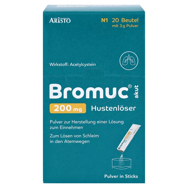 Bromuc akut 200 mg Hustenlöser 20 St