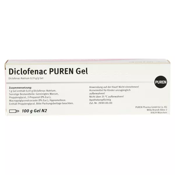 Diclofenac Puren Gel 100 g