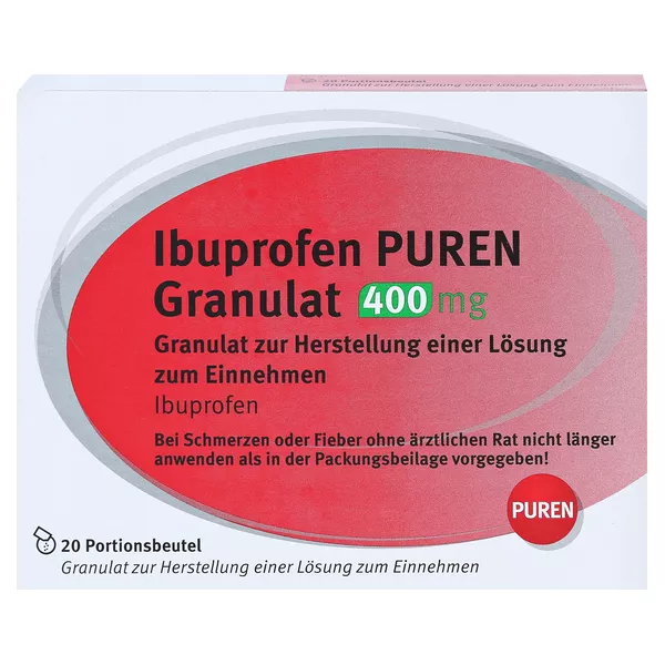 Ibuprofen Puren Granulat 400 mg z.Her.e. 20 St