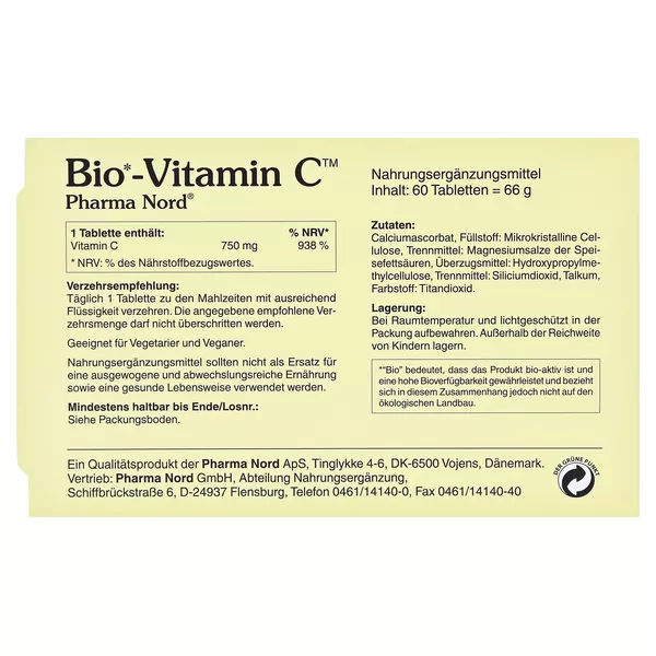 Bio-vitamin C Pharma Nord Tabletten 60 St