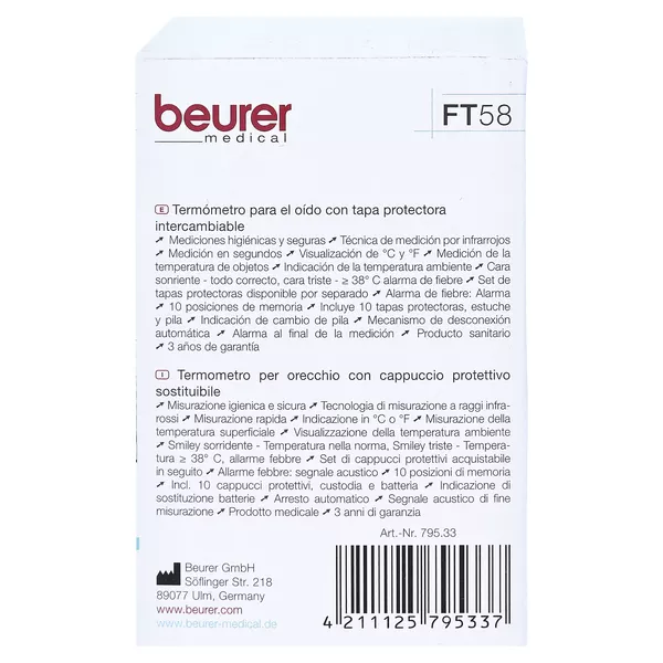 Beurer FT58 Ohrthermometer 1 St