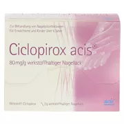 Ciclopirox acis 80 mg/g wirkstoffhalt.Na 3 g