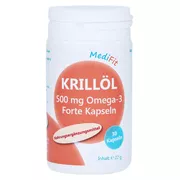 Krillöl 500 mg Omega-3 Forte Kapseln Med 30 St