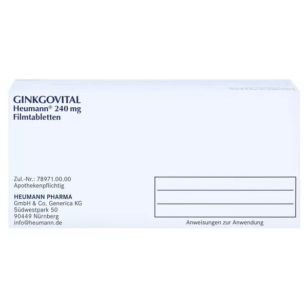 Ginkgovital Heumann 240 mg Filmtabletten 80 St