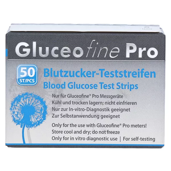 Gluceofine Pro Blutzucker-teststreifen 50 St