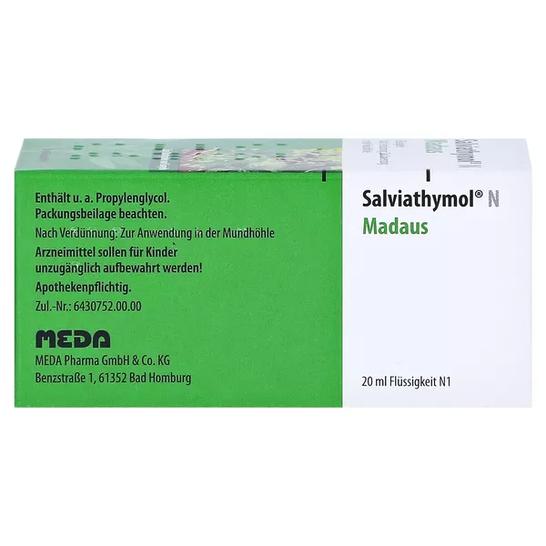 Salviathymol N Madaus, 20 ml