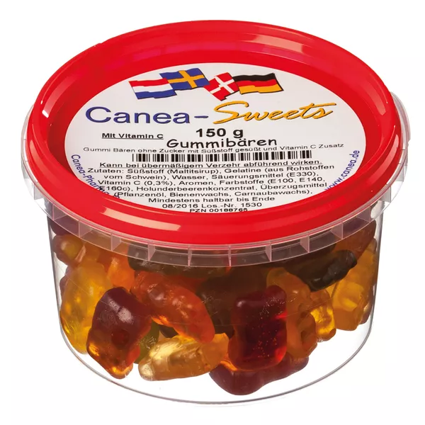 Gummibären Zuckerfrei Canea-Sweets, 150 g