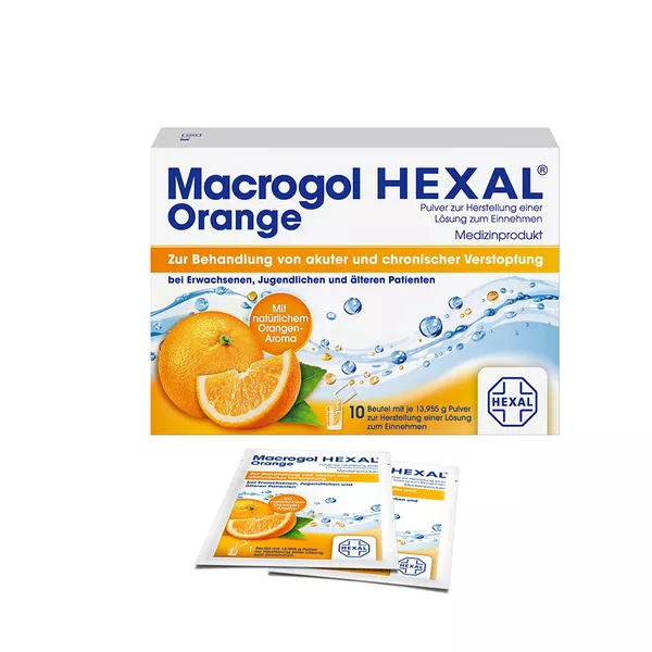 Macrogol Hexal Orange 10 St