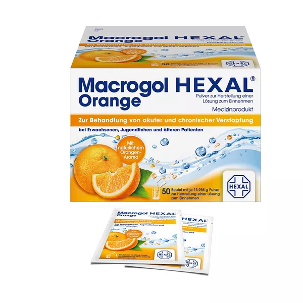 Macrogol Hexal Orange 50 St