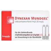Dynexan Mundgel Zylinderampullen 2X1,7 g